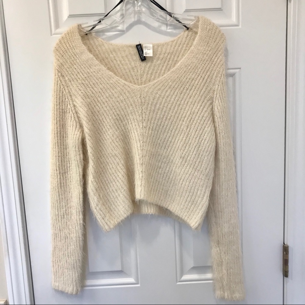 H&M Eyelash Knit Cropped Sweater